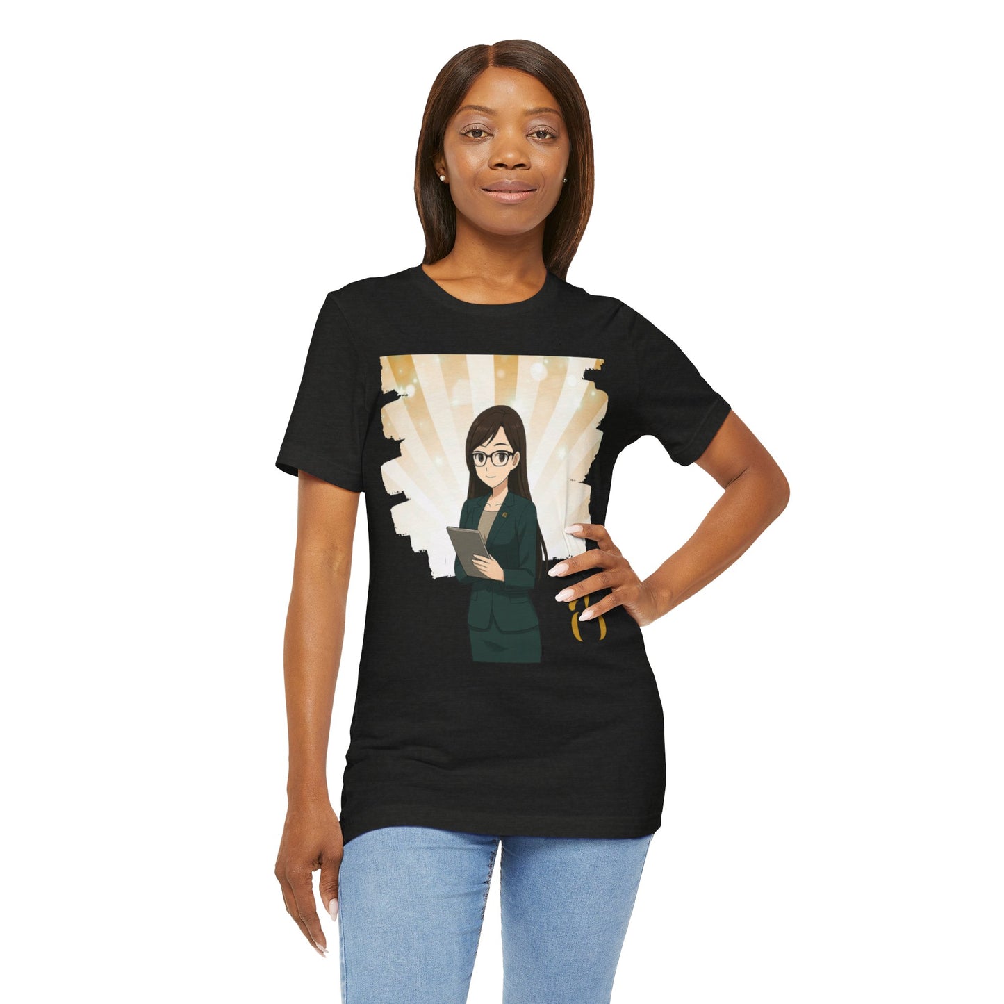 Abundance Builders Monogram Tee Featuring “Faith,” Our Financial Anime Teammate