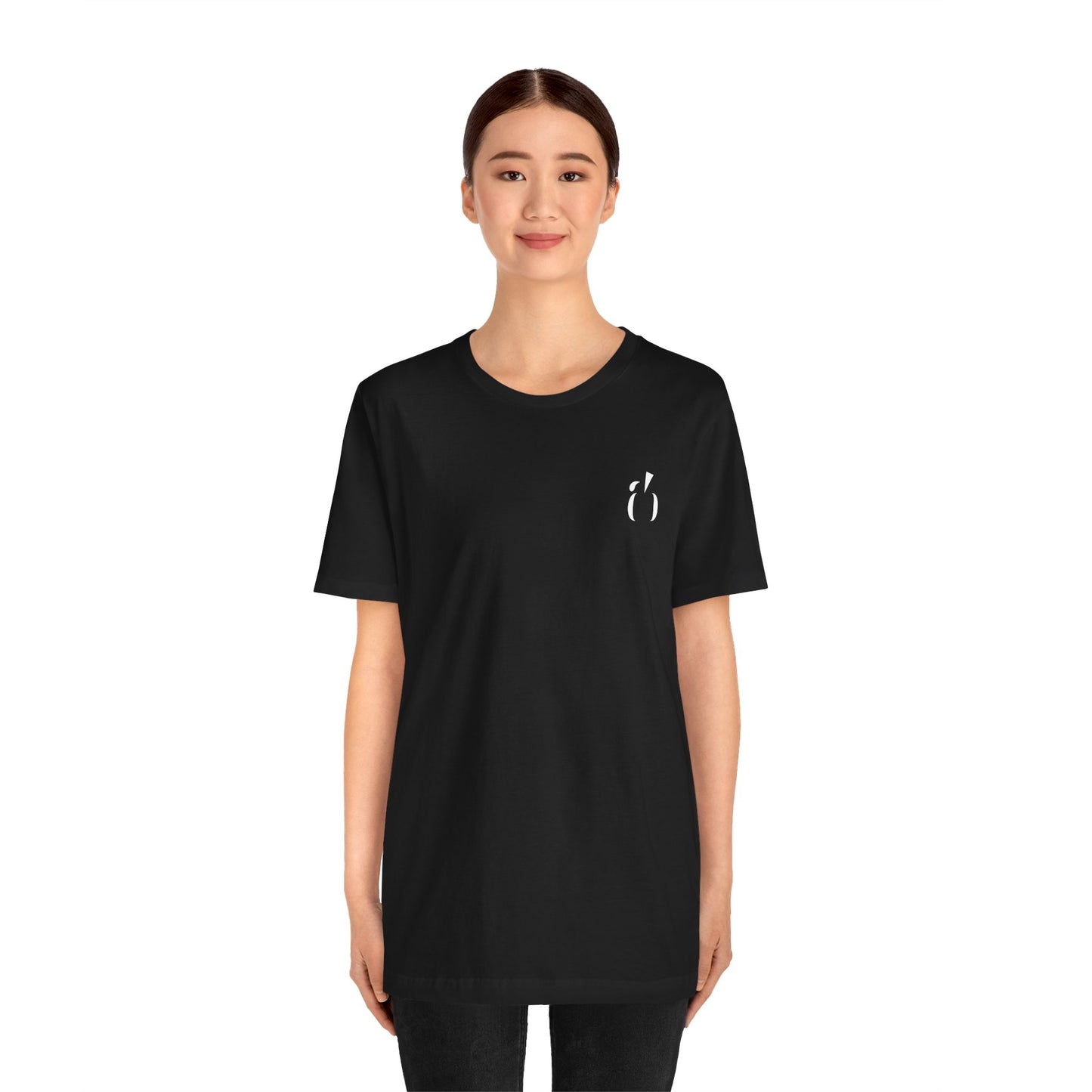 Abundance Builders Monogram Short Sleeve T-shirt. Minimal design. Maximum intention.