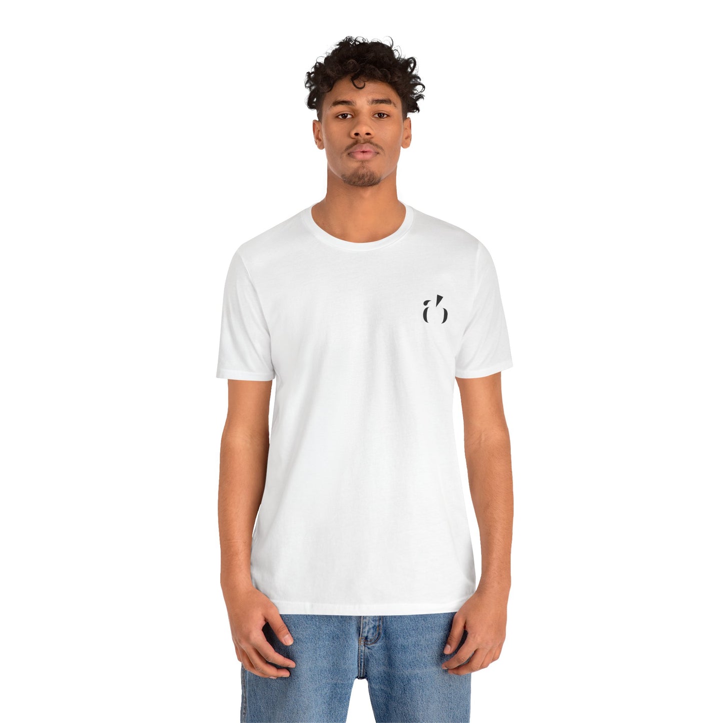 Abundance Builders Monogram Short Sleeve T-shirt. Minimal design. Maximum intention.