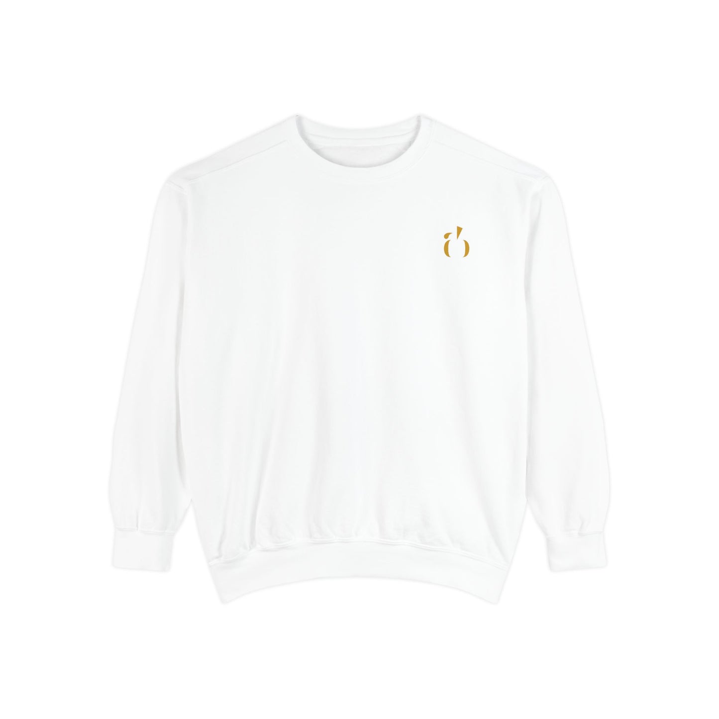 Abundance Builders Gold Emblem Crewneck — Clean. Calm. Iconic. (Personalizable)