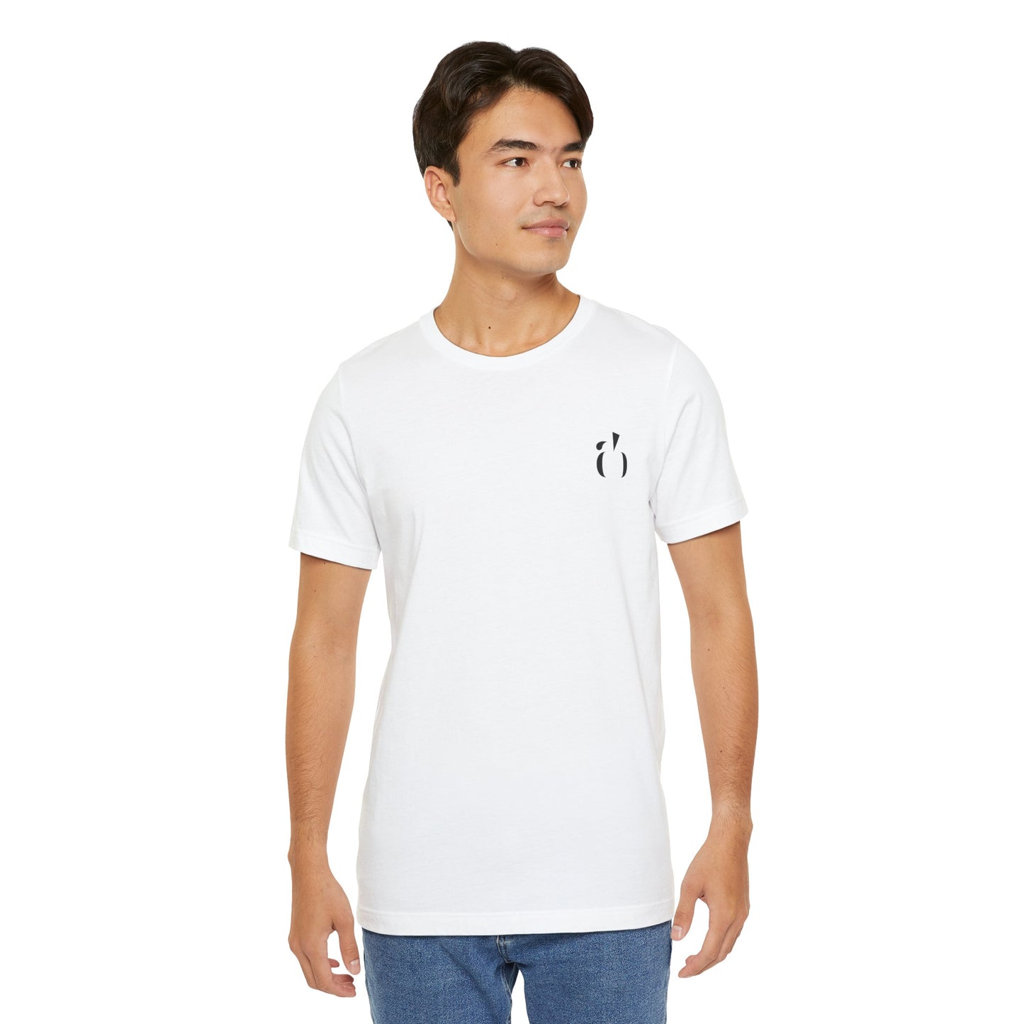Abundance Builders Monogram Short Sleeve T-shirt. Minimal design. Maximum intention.