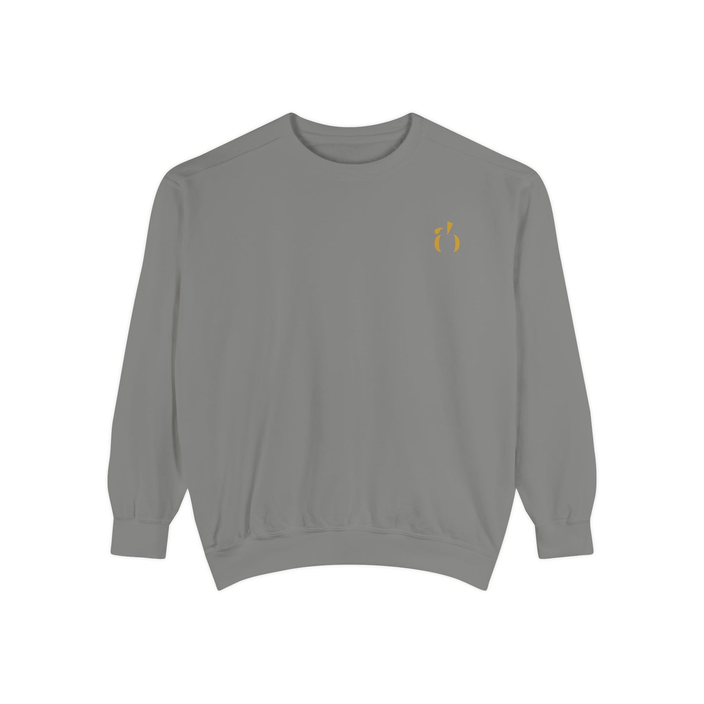 Abundance Builders Gold Emblem Crewneck — Clean. Calm. Iconic. (Personalizable)