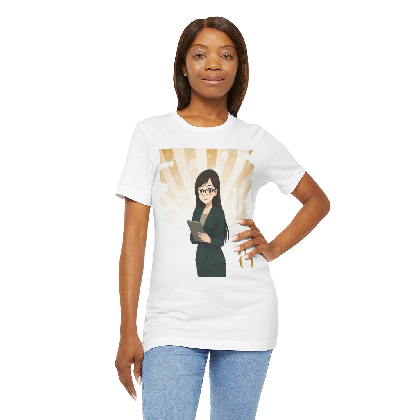 Abundance Builders Monogram Tee Featuring “Faith,” Our Financial Anime Teammate