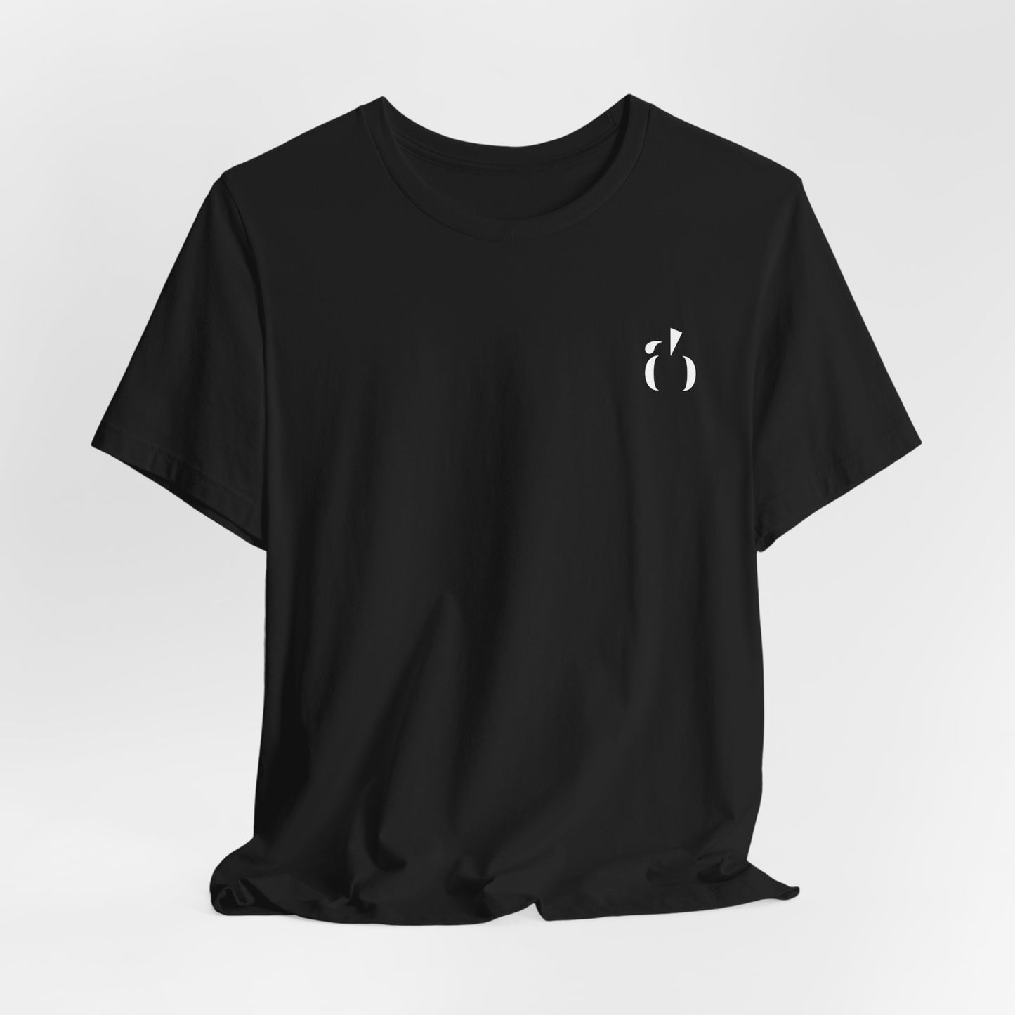Abundance Builders Monogram Short Sleeve T-shirt. Minimal design. Maximum intention.