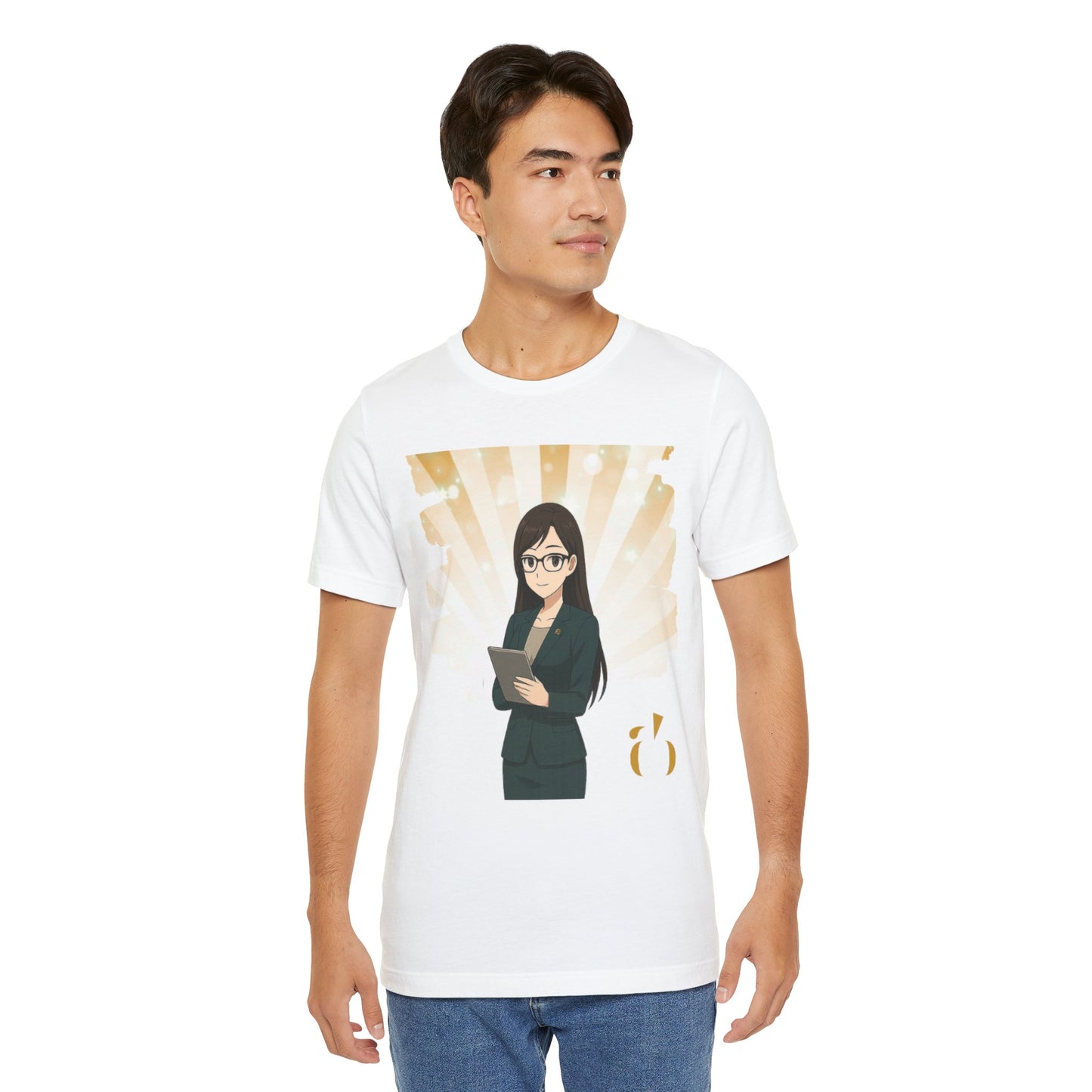 Abundance Builders Monogram Tee Featuring “Faith,” Our Financial Anime Teammate