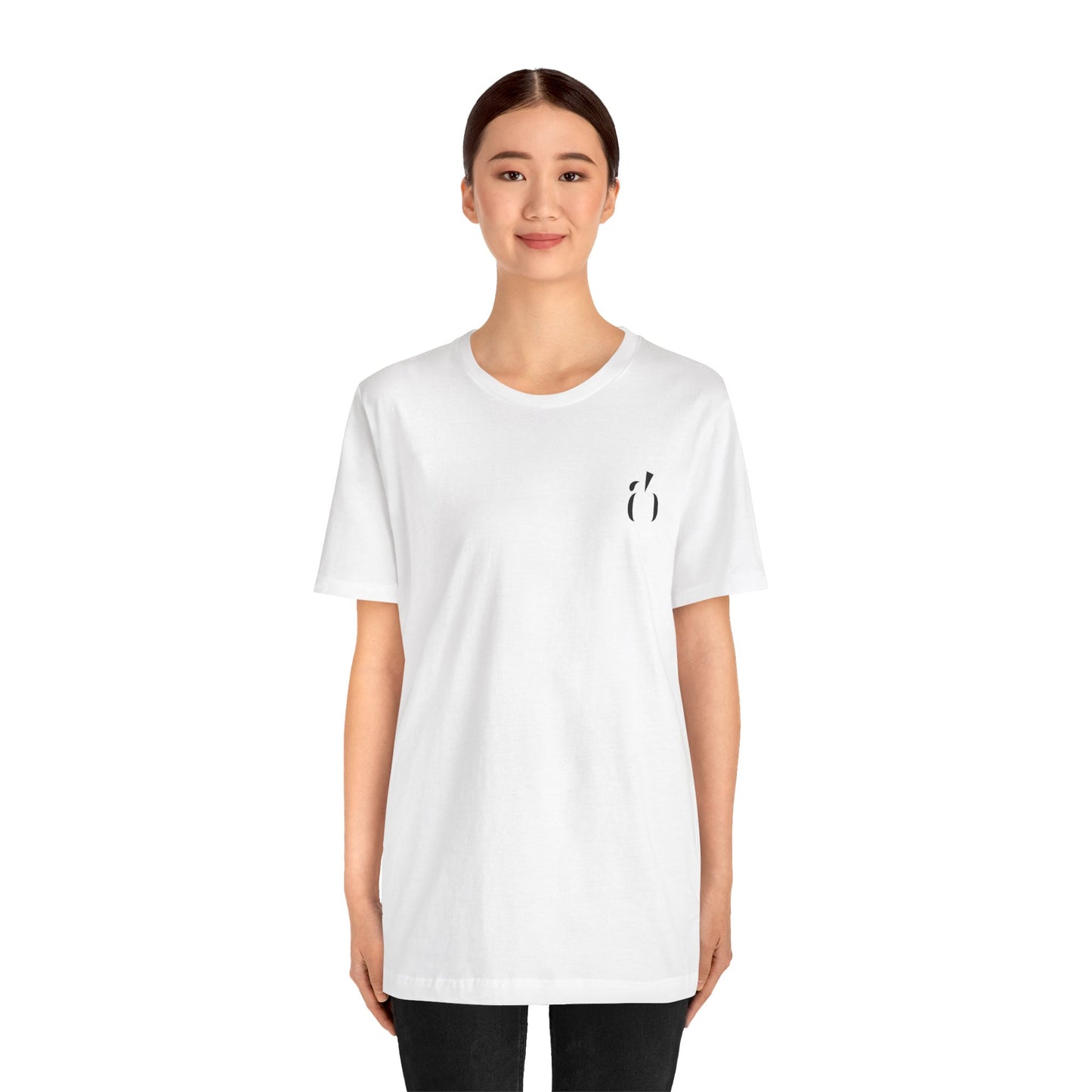 Abundance Builders Monogram Short Sleeve T-shirt. Minimal design. Maximum intention.