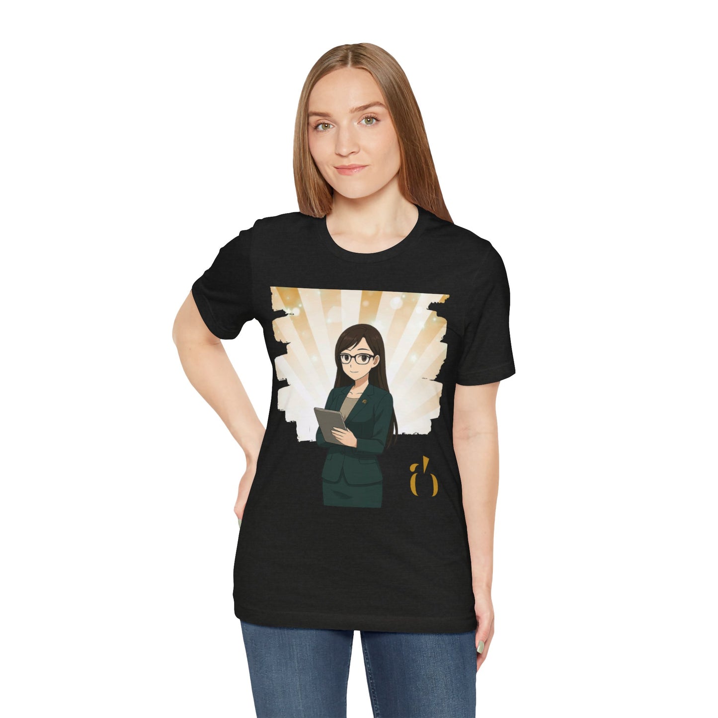 Abundance Builders Monogram Tee Featuring “Faith,” Our Financial Anime Teammate