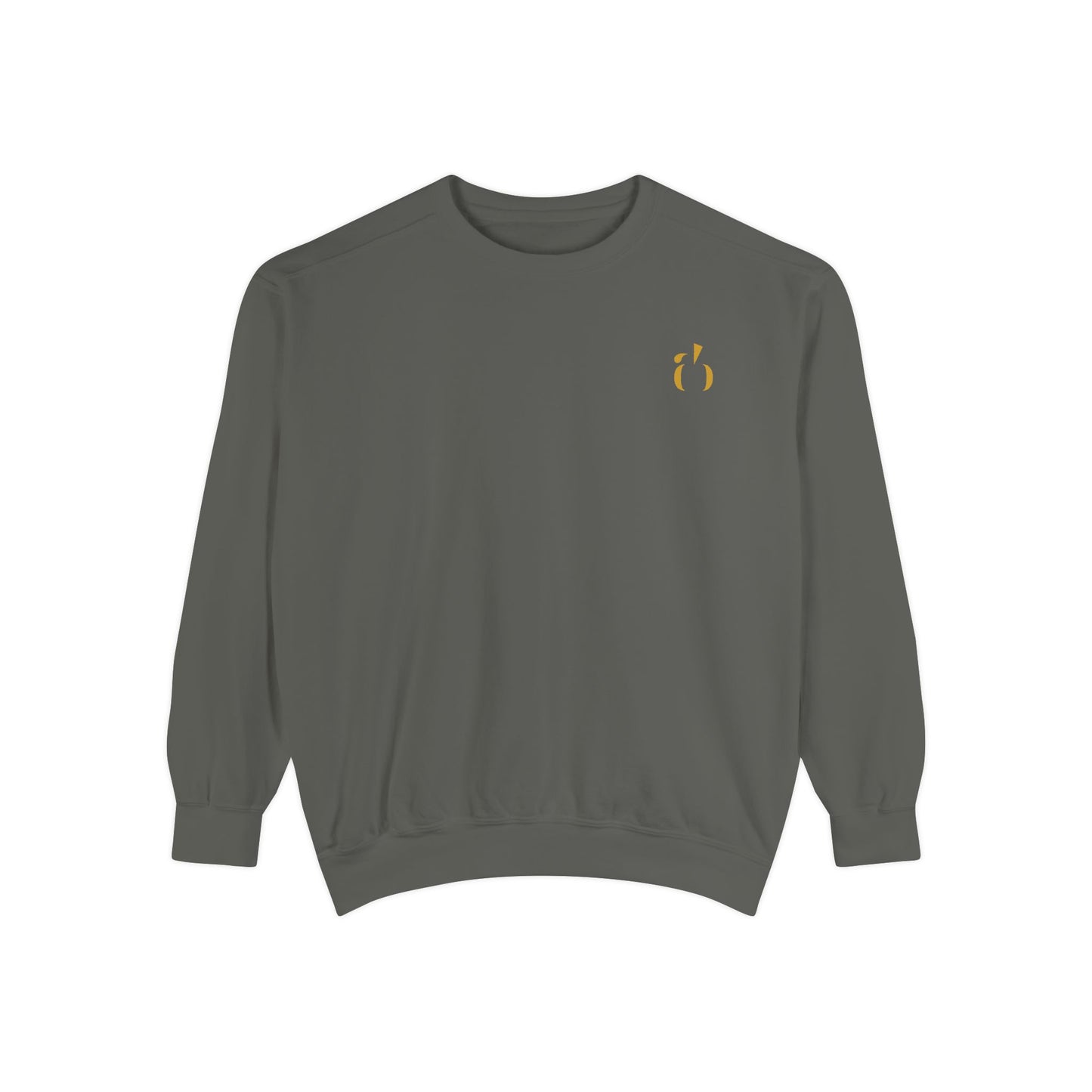 Abundance Builders Gold Emblem Crewneck — Clean. Calm. Iconic. (Personalizable)