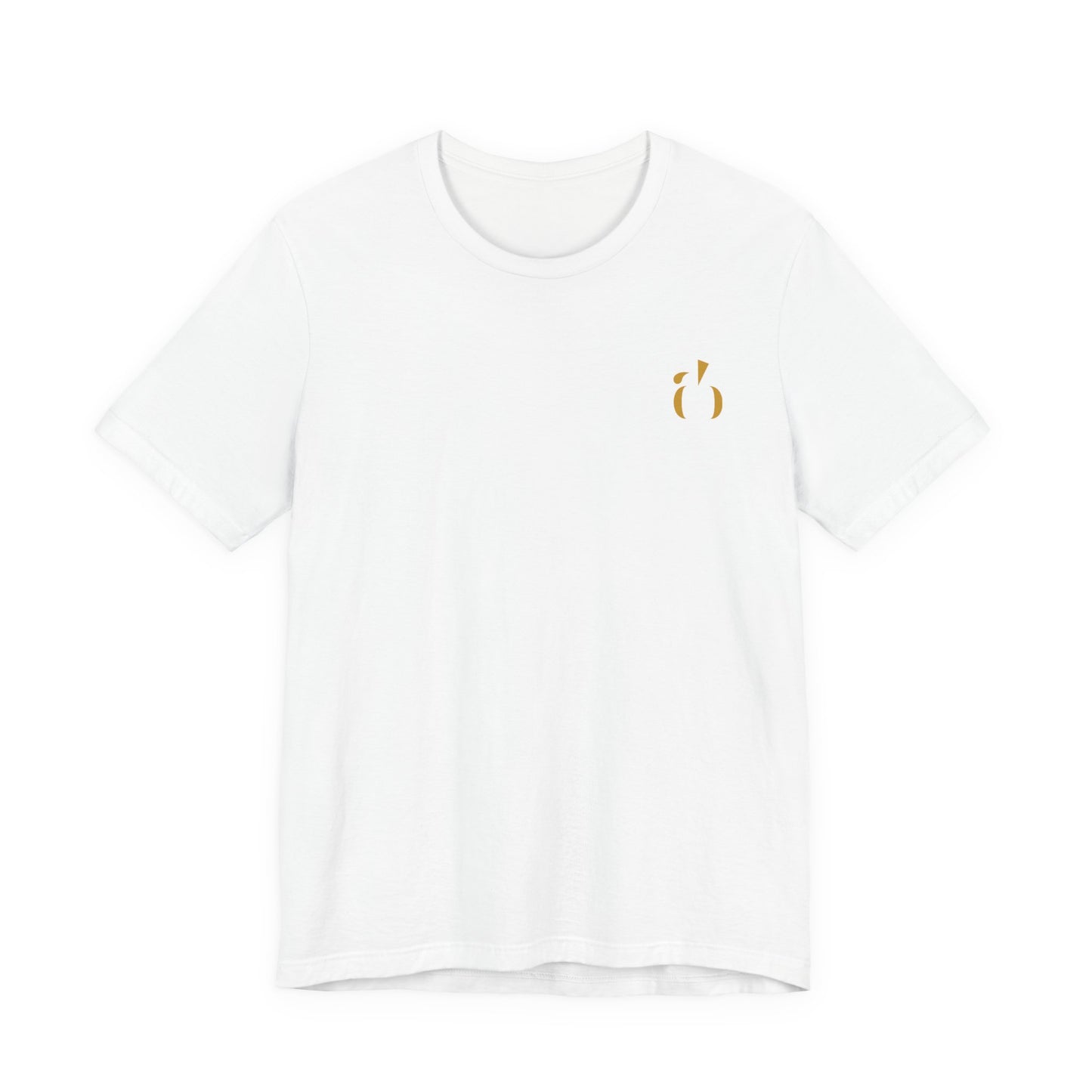 Abundance Builders Gold Monogram Short Sleeve T-Shirt. Minimal design. Maximum intention.