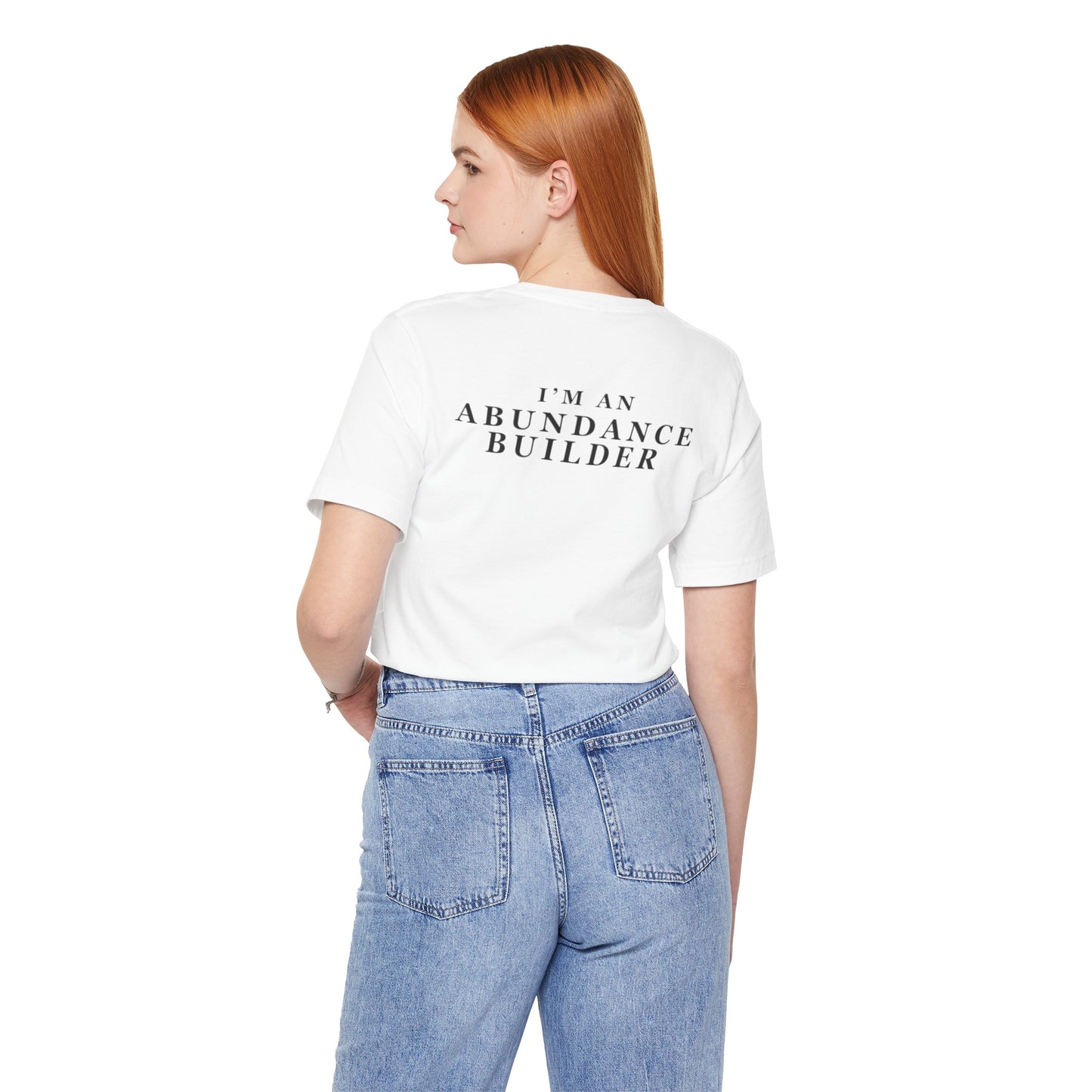 Abundance Builders Tee "I'm An Abundance Builder" Inspirational T‑Shirt