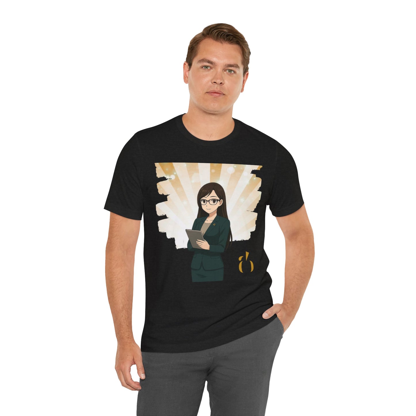Abundance Builders Monogram Tee Featuring “Faith,” Our Financial Anime Teammate