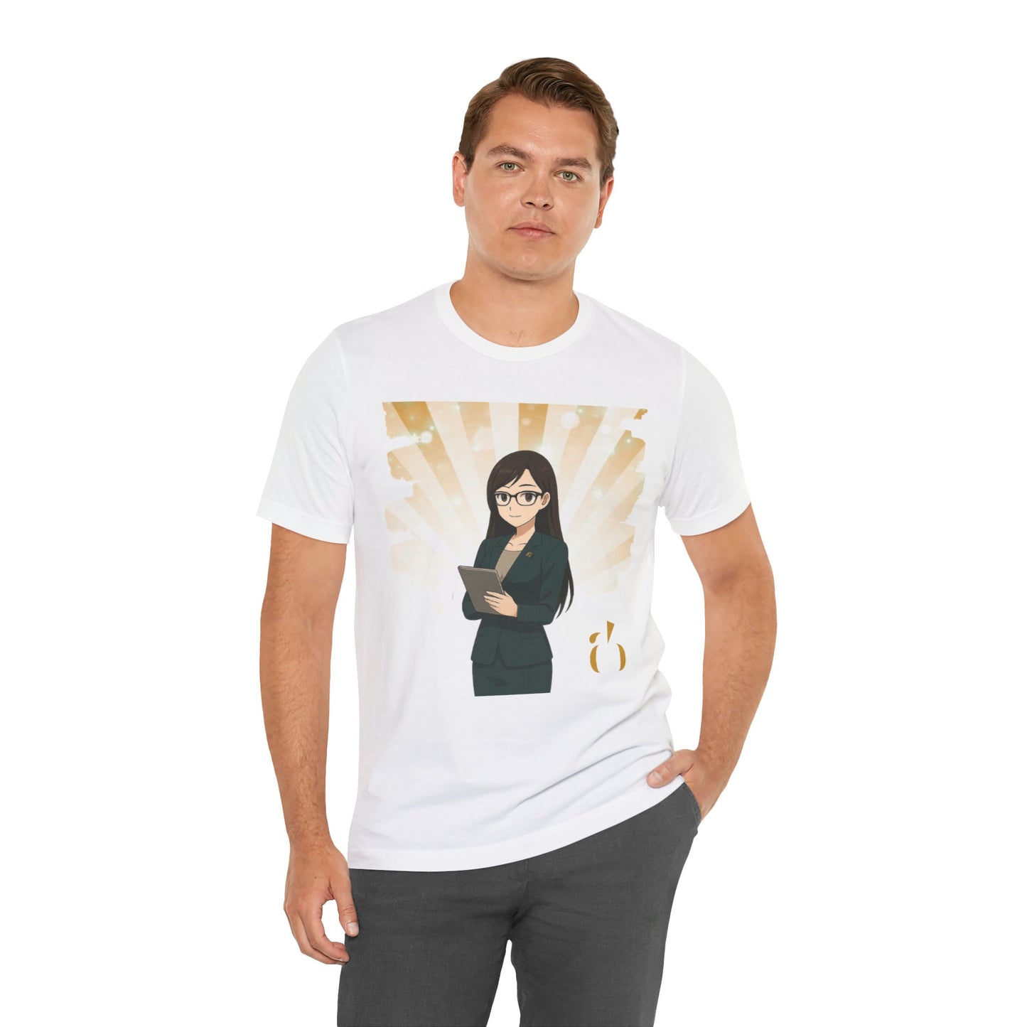 Abundance Builders Monogram Tee Featuring “Faith,” Our Financial Anime Teammate