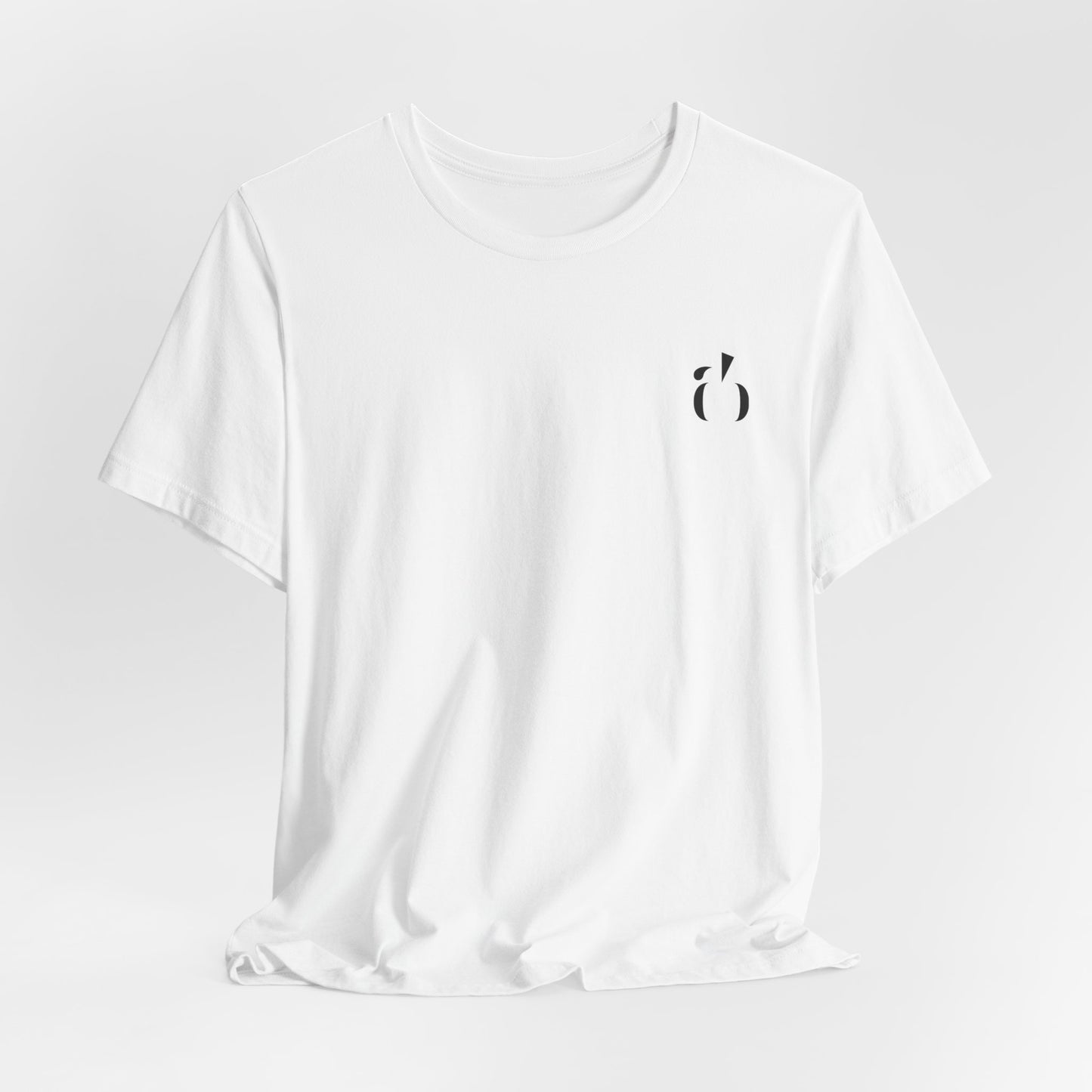 Abundance Builders Monogram Short Sleeve T-shirt. Minimal design. Maximum intention.