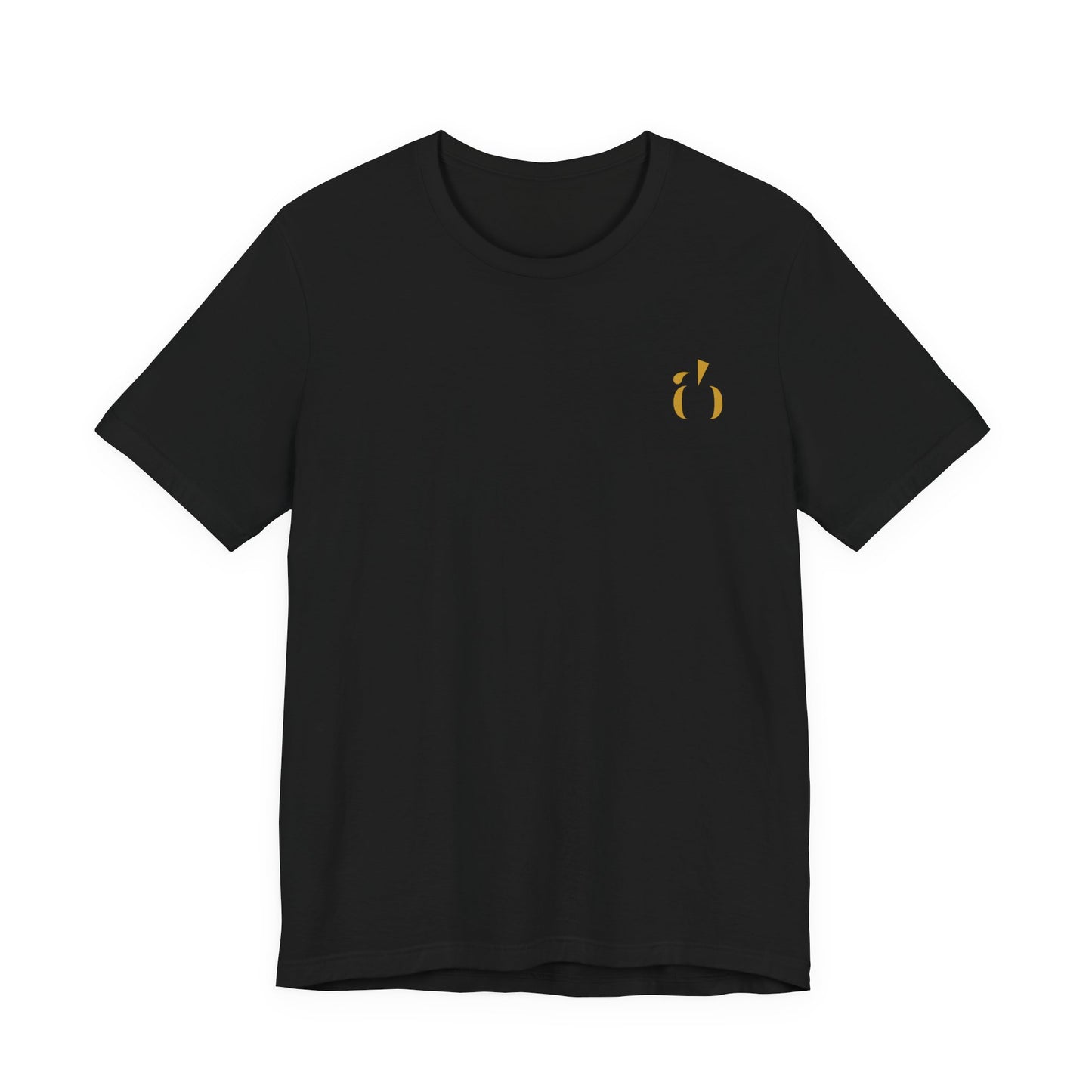 Abundance Builders Gold Monogram Short Sleeve T-Shirt. Minimal design. Maximum intention.